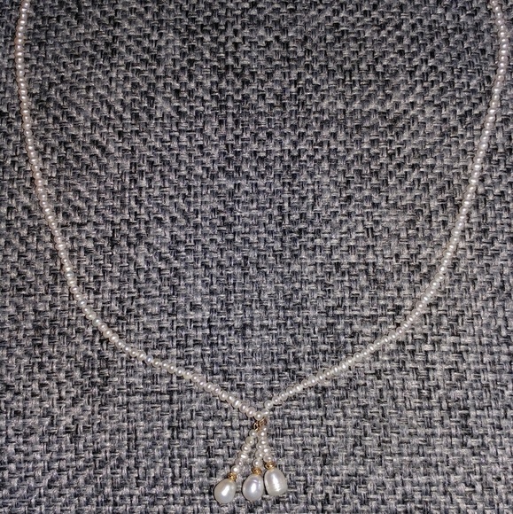 FRESHWATER PEARL 24in NECKLACE 14k CLASP - Picture 3 of 5